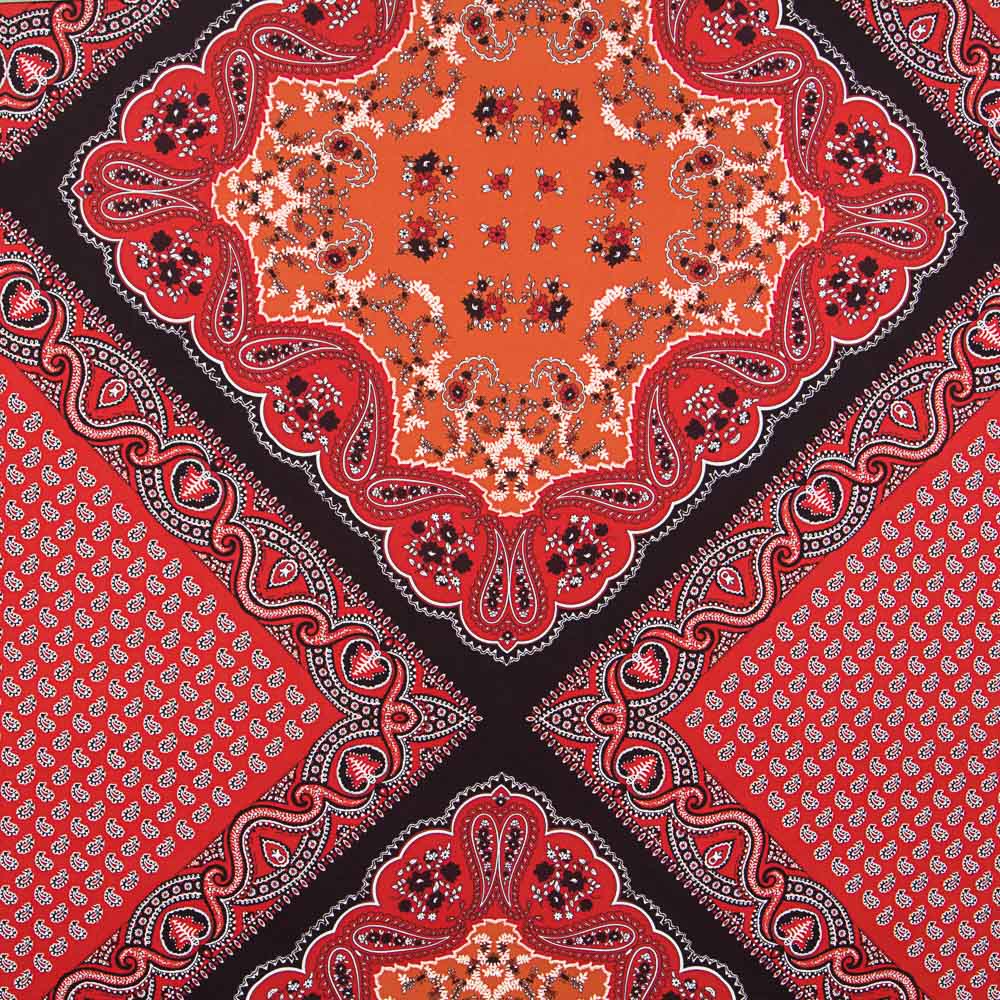 Tricot Paisley Patch Terracotte - Ribes y Casals