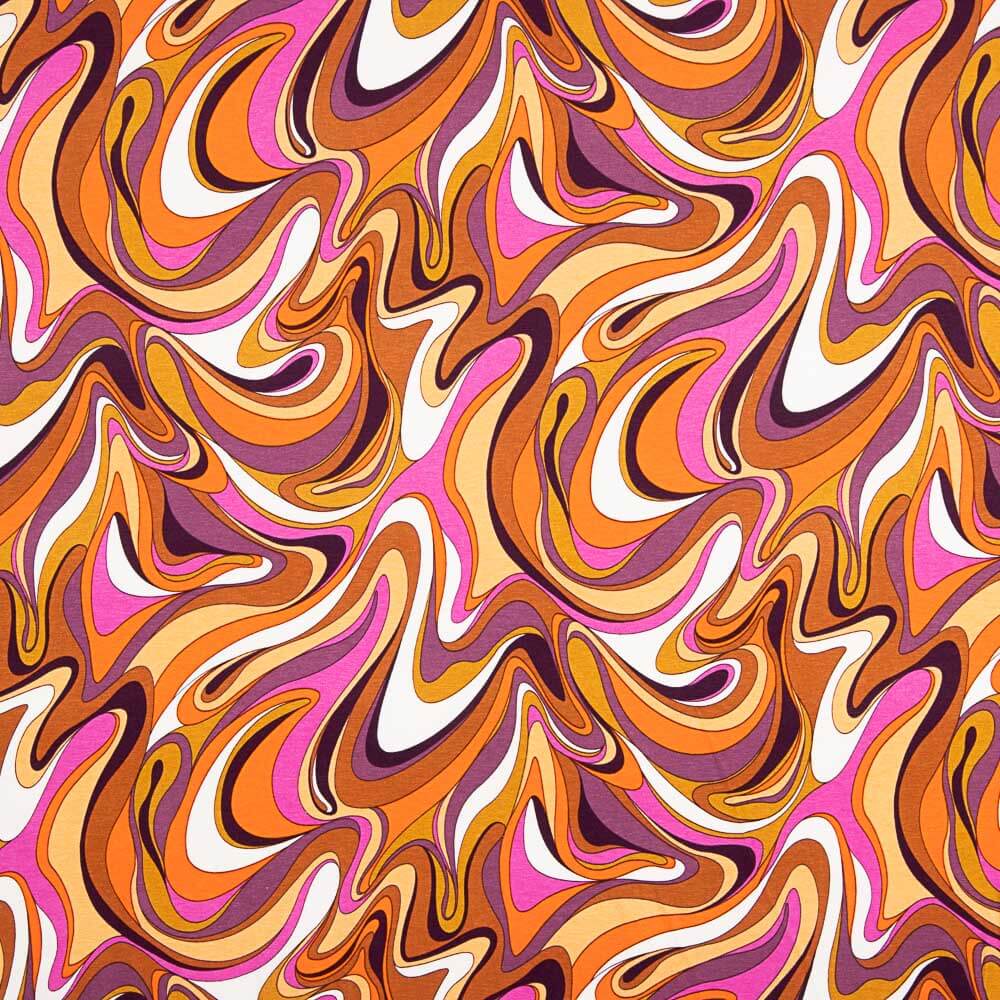 Maille Viscose Paisley Fuchsia - Ribes y Casals