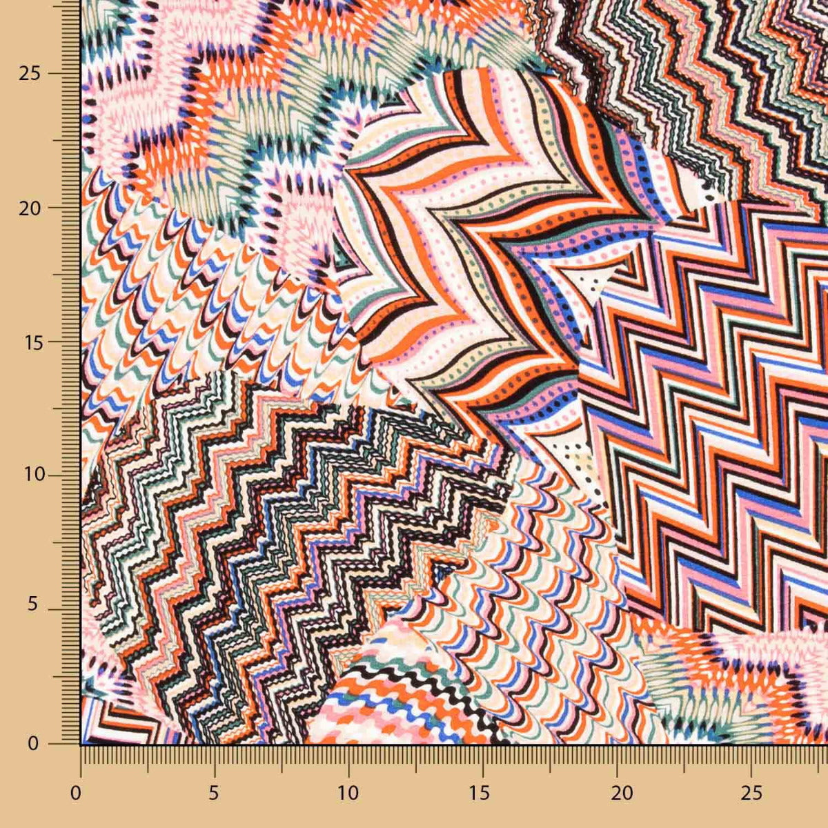 Maille Viscose Chevron Multi - Ribes y Casals