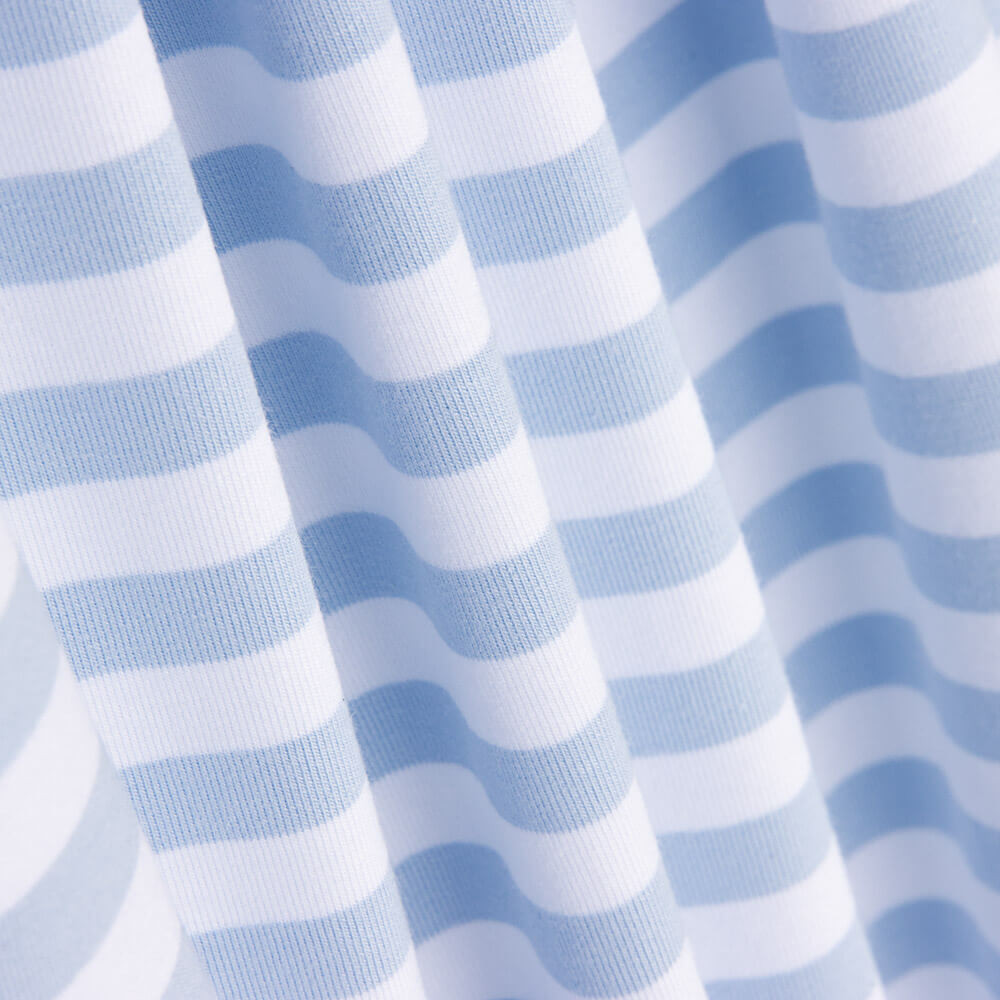 Maille Maxi Rayée Bleu Clair - Ribes y Casals