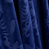 Punto Terciopelo Jacquard Azul - Ribes y Casals