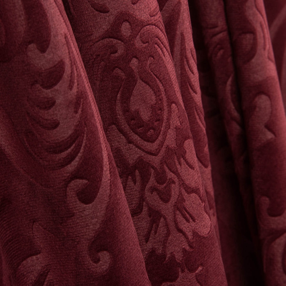 Maille velours jacquard gaufré – Bordeaux - Ribes y Casals