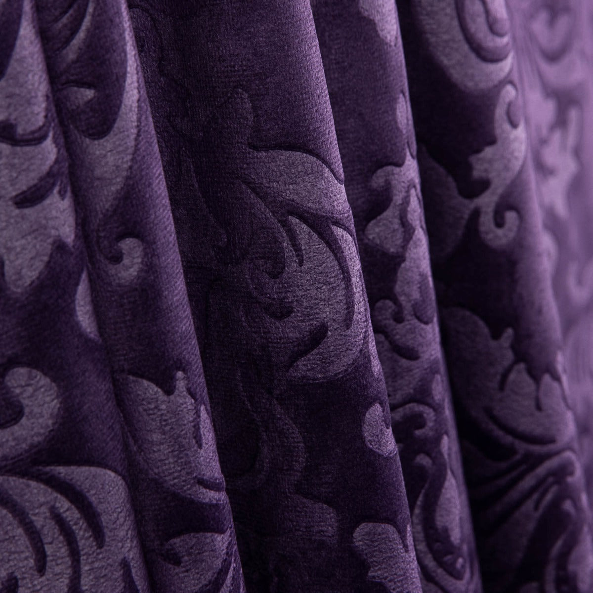 Velours jacquard gaufré – Violet - Ribes y Casals