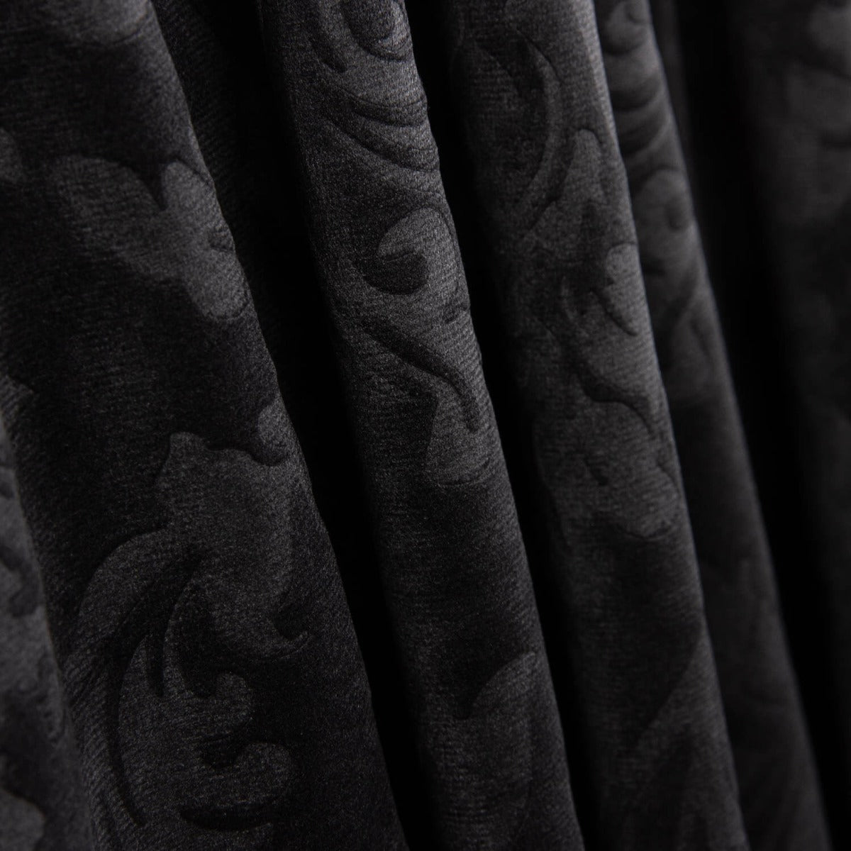 Velours jacquard gaufré – Noir - Ribes y Casals