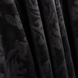 Velours jacquard gaufré – Noir - Ribes y Casals