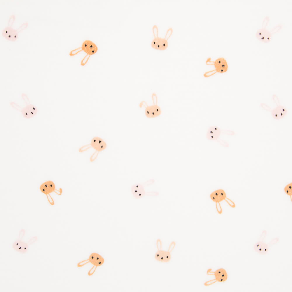 Maille Élastique Peluche Lapins Blanc - Ribes y Casals