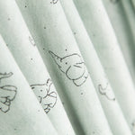 Maille Élastique Peluche Éléphants Vert - Ribes y Casals