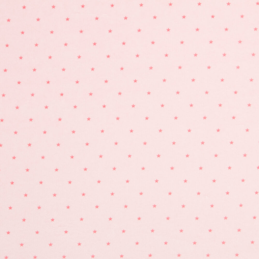 Maille Peluche Oeko-Tex® Étoiles Rose - Ribes y Casals