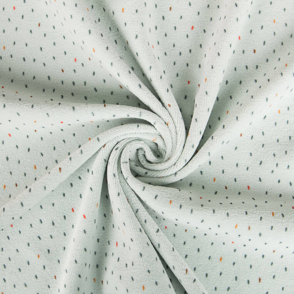 Maille Peluche Oeko-Tex® Gouttelettes Vert - Ribes y Casals