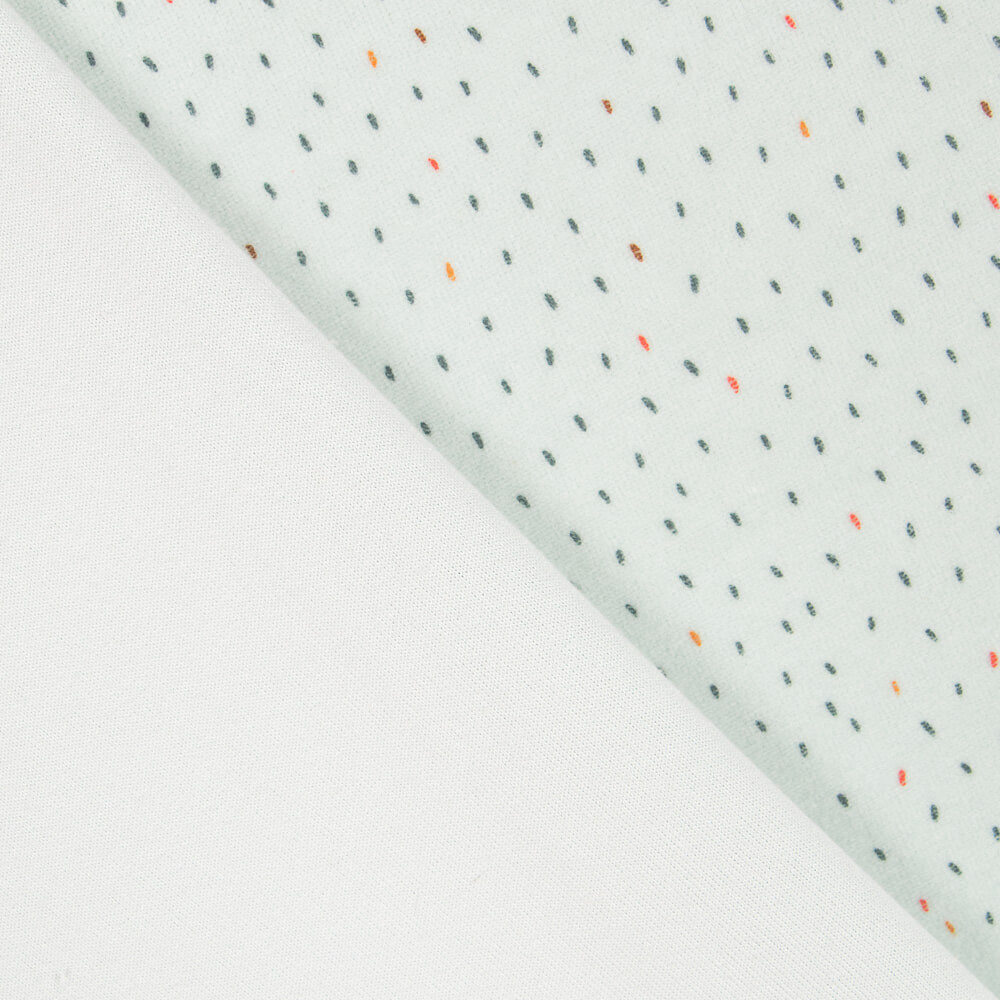 Maille Peluche Oeko-Tex® Gouttelettes Vert - Ribes y Casals