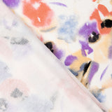 Tricot Viscose Floral Aigue-Marine - Ribes y Casals