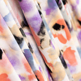 Tricot Viscose Floral Aigue-Marine - Ribes y Casals