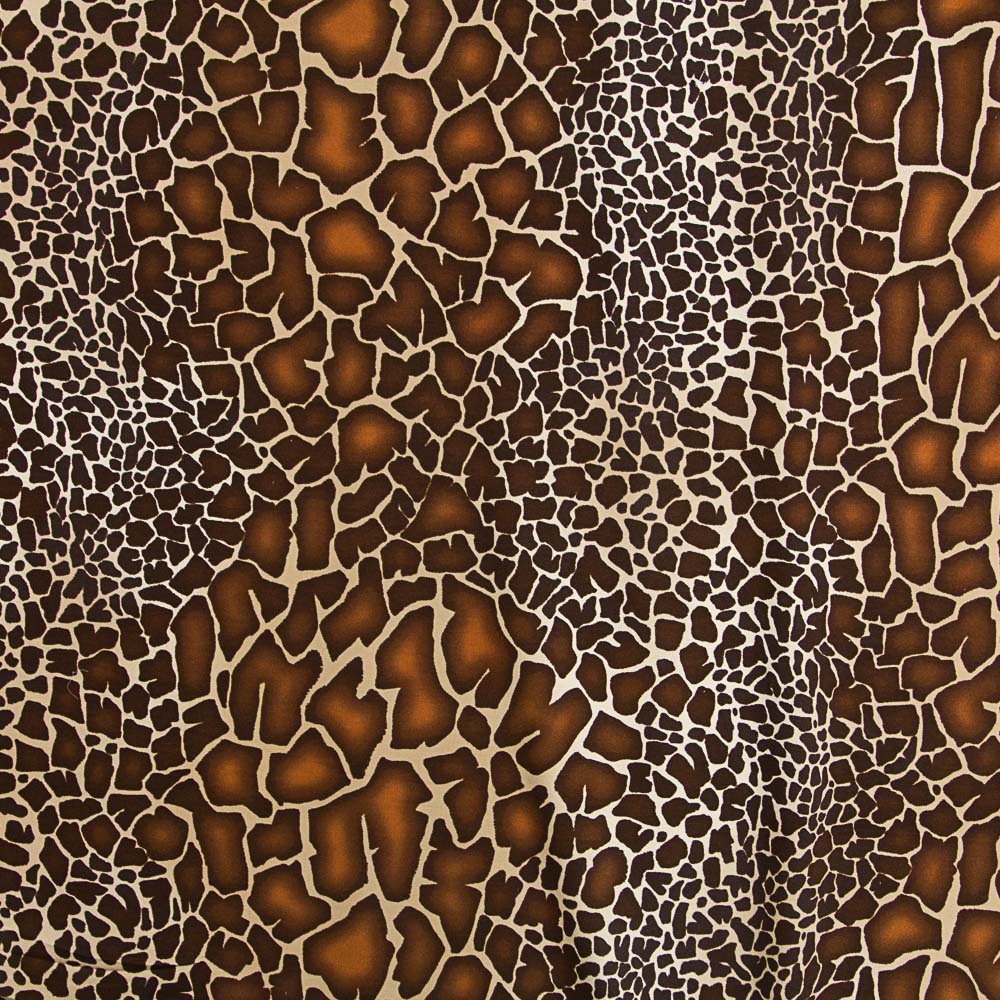 Tricot Viscose Animal Print Marron - Ribes y Casals