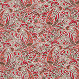 Tricot Viscose Delhi Paisley Rouge - Ribes y Casals