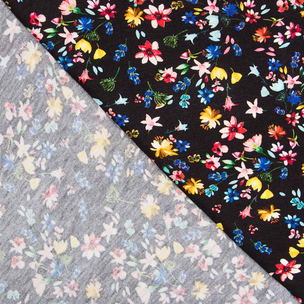 Tricot Viscose Petites Fleurs - Ribes y Casals