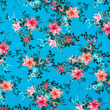 Tricot Viscose Hibiscus Bleu - Ribes y Casals