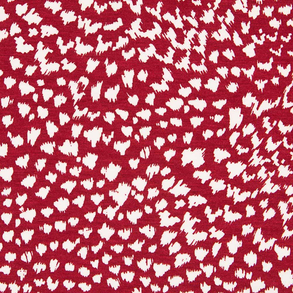 Tricot Viscose Ikat Grenat - Ribes y Casals