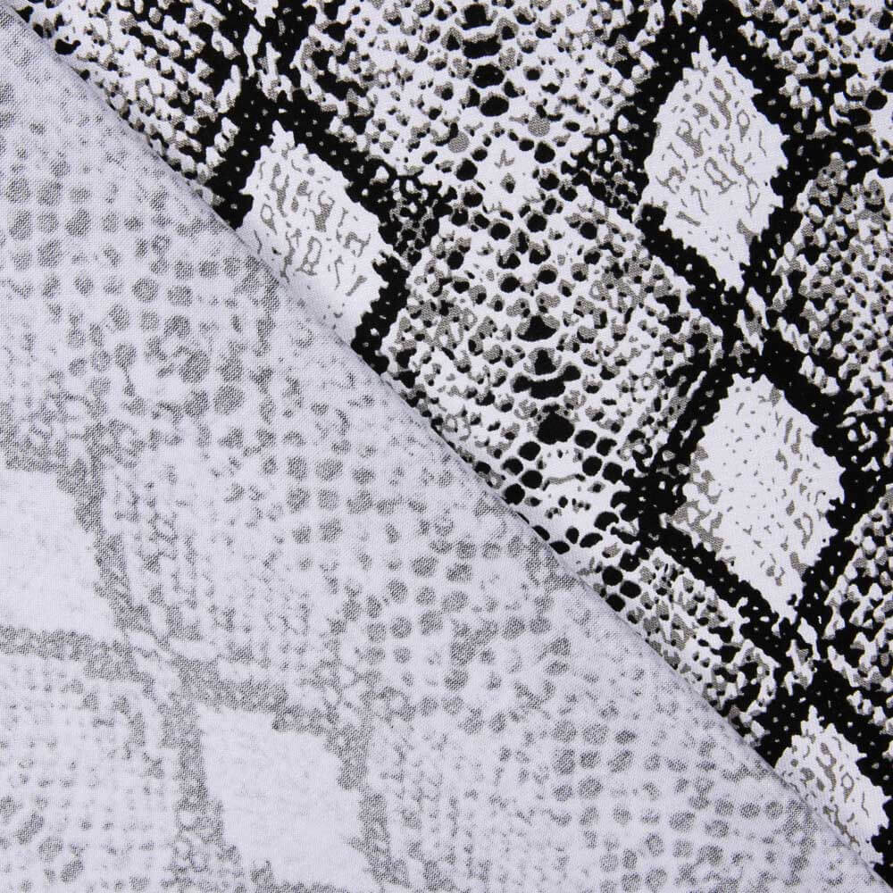 Tricot Viscose Ikat Noir - Ribes y Casals