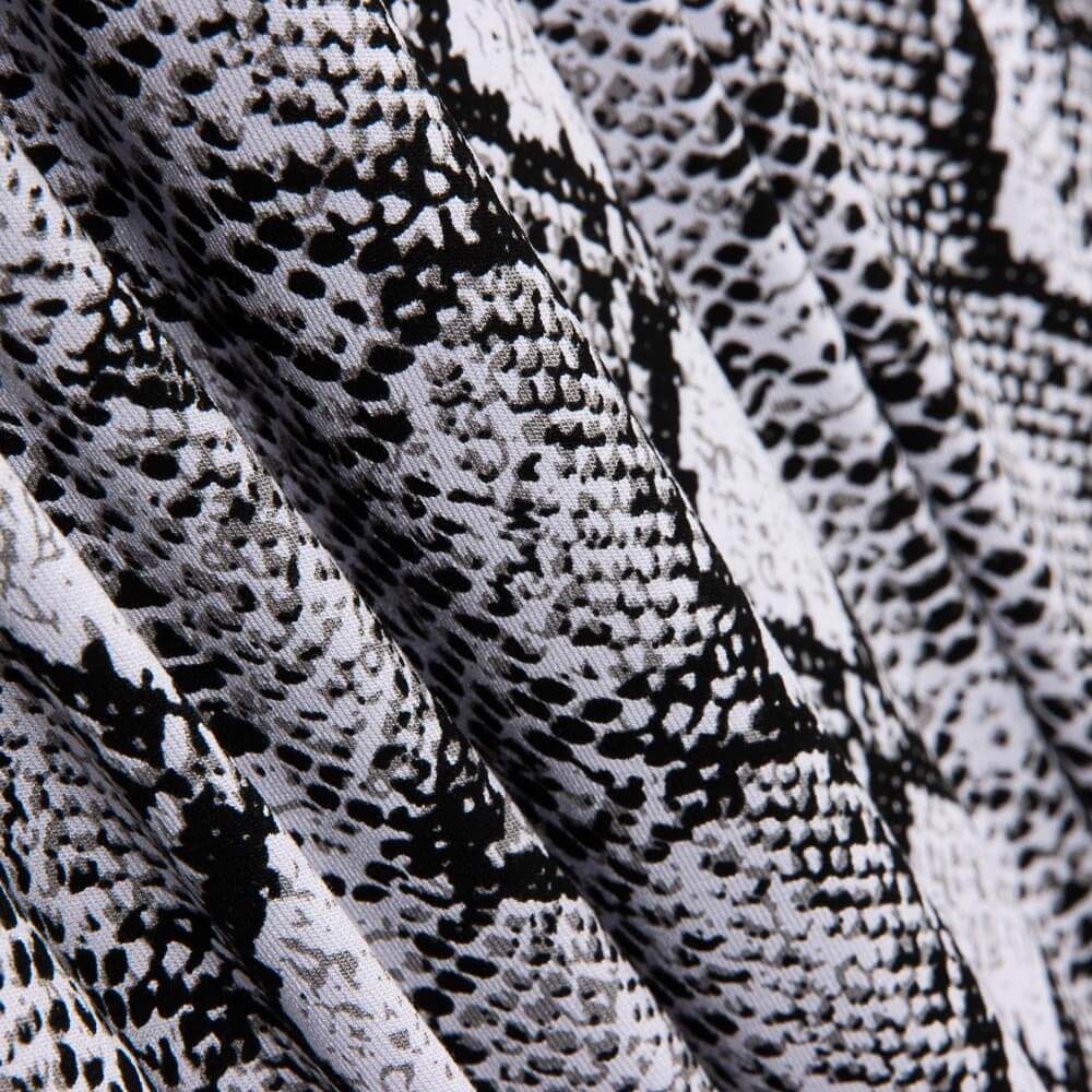 Tricot Viscose Ikat Noir - Ribes y Casals