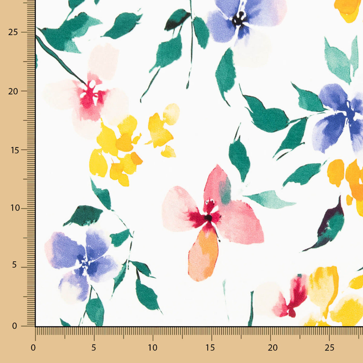 Tricot Viscose Jardin Blanc - Ribes y Casals