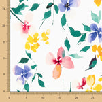 Tricot Viscose Jardin Blanc - Ribes y Casals