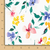 Tricot Viscose Jardin Blanc - Ribes y Casals