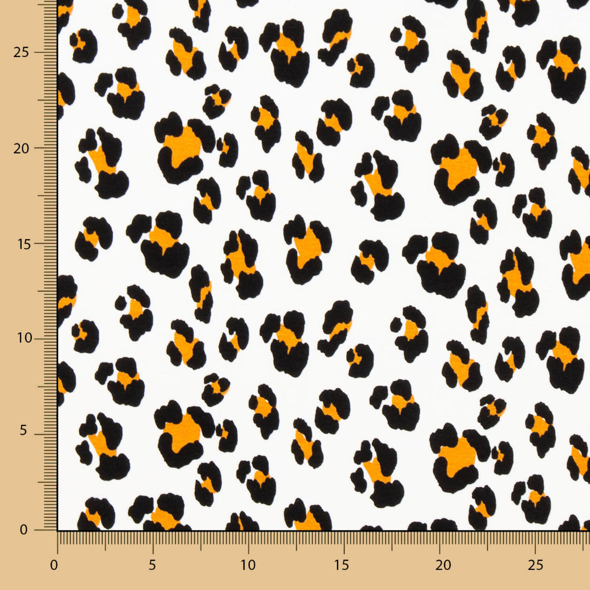 Tricot Viscose Léopard Blanc - Ribes y Casals