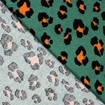 Tricot Viscose Léopard Vert Menthe - Ribes y Casals
