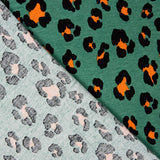 Tricot Viscose Léopard Vert Menthe - Ribes y Casals