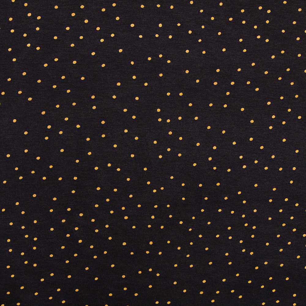 Jersey Viscose Pois Orange - Ribes y Casals