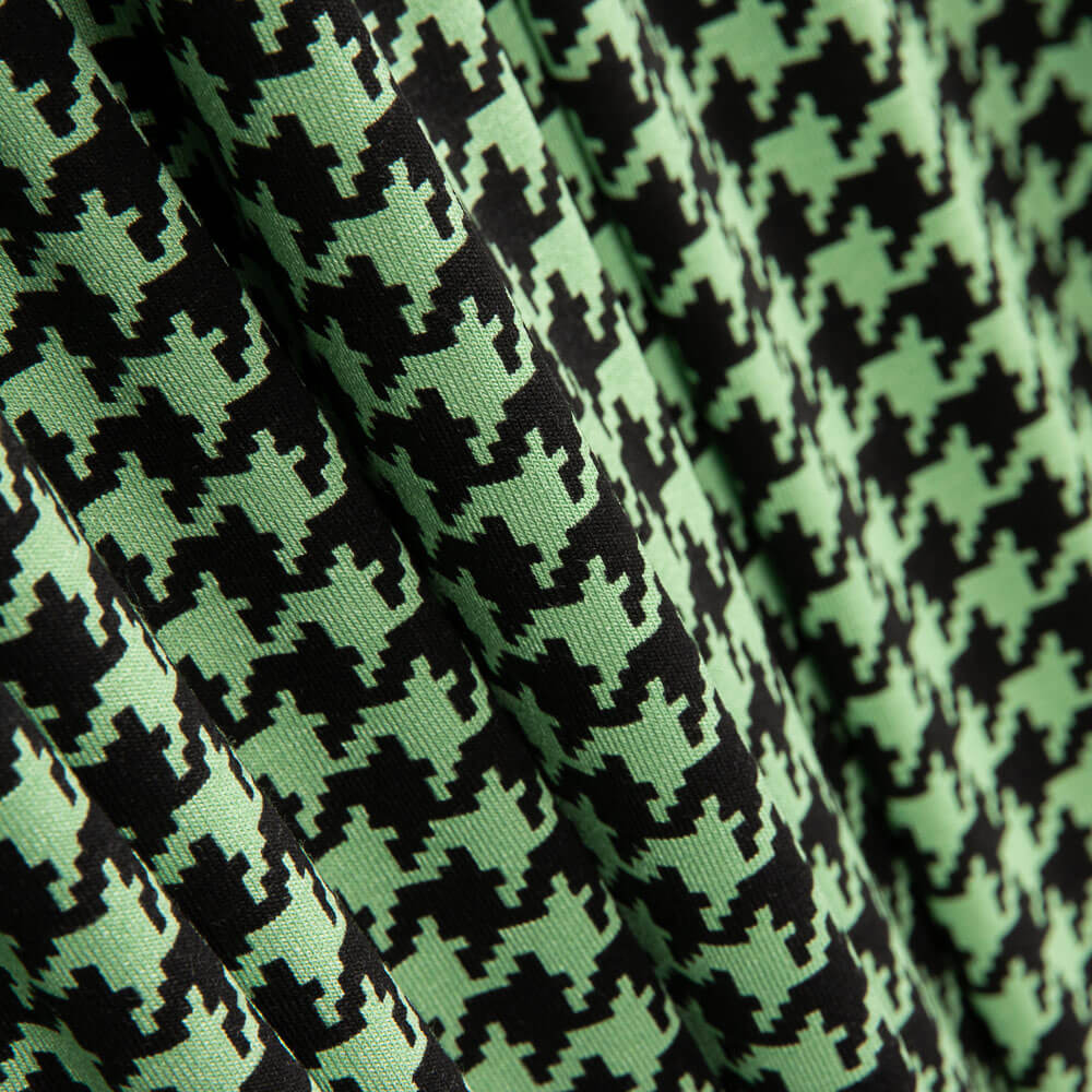 Maille viscose à carreaux berger vert - Ribes y Casals