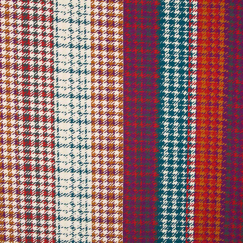 Tricot Viscose Pied de Poule Multicolore - Ribes y Casals