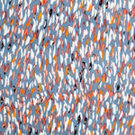 Tricot Viscose Plumes Bleu Gris - Ribes y Casals