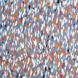 Tricot Viscose Plumes Bleu Gris - Ribes y Casals