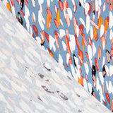 Tricot Viscose Plumes Bleu Gris - Ribes y Casals