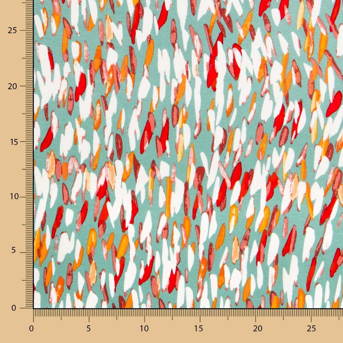 Tricot Viscose Plumes Vert - Ribes y Casals