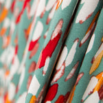 Tricot Viscose Plumes Vert - Ribes y Casals