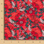 Tricot Viscose Printemps Rouge - Ribes y Casals