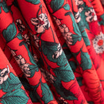 Tricot Viscose Printemps Rouge - Ribes y Casals