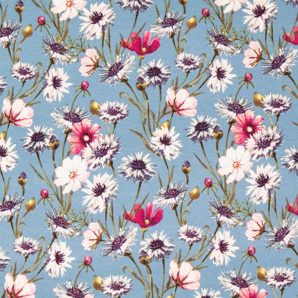 Tricot Viscose Printemps Bleu Clair - Ribes y Casals