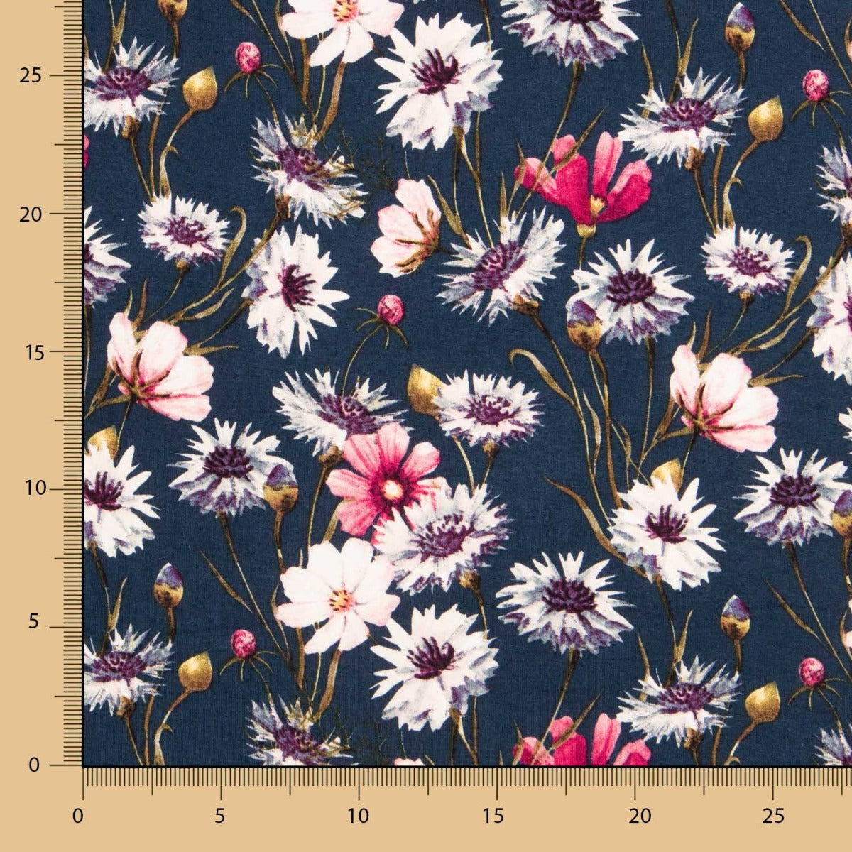 Tricot Viscose Printemps Bleu Nuit - Ribes y Casals