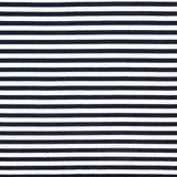 Maille viscose rayée bleu marine 10 mm - Ribes y Casals