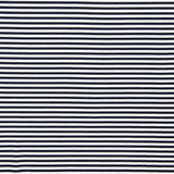 Maille viscose rayée bleu marine 5 mm - Ribes y Casals