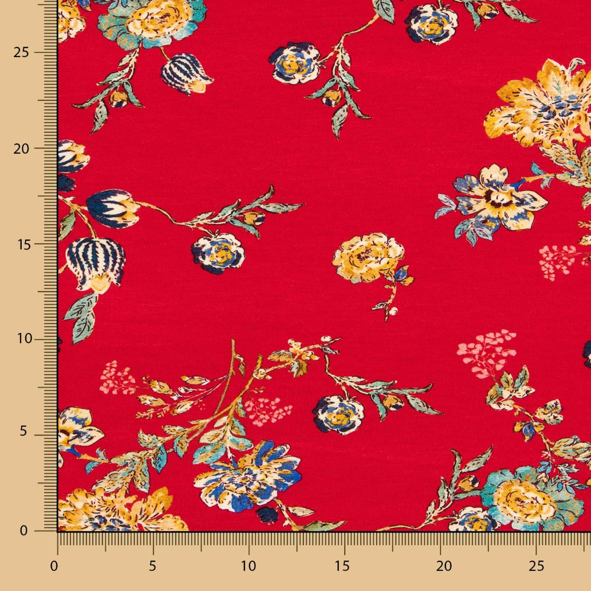 Tricot Viscose Rétro Rouge - Ribes y Casals