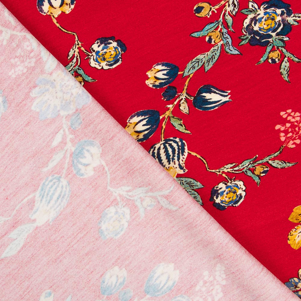 Tricot Viscose Rétro Rouge - Ribes y Casals