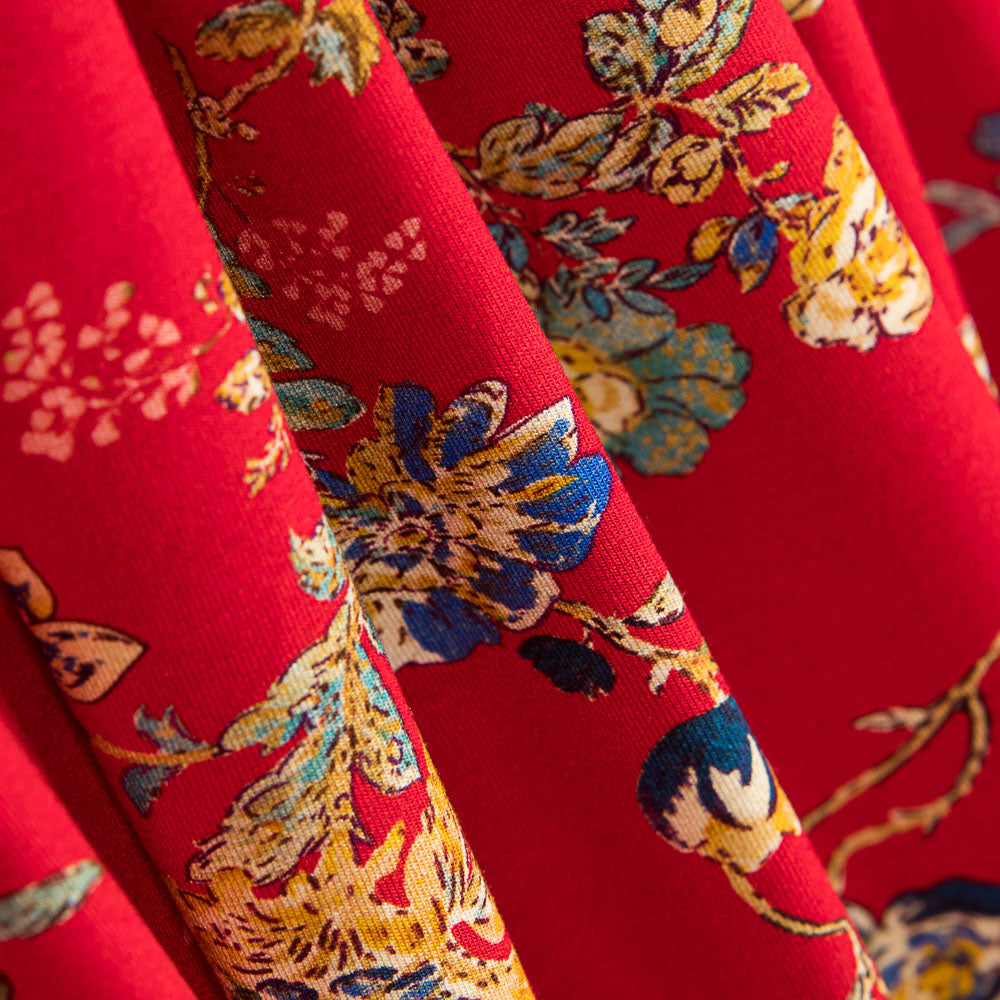 Tricot Viscose Rétro Rouge - Ribes y Casals