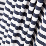 Tricot Viscose Rayures Marine - Ribes y Casals