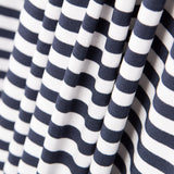 Tricot Viscose Rayures Marine - Ribes y Casals