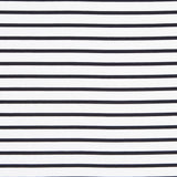 Tricot Viscose Rayures Noir - Ribes y Casals