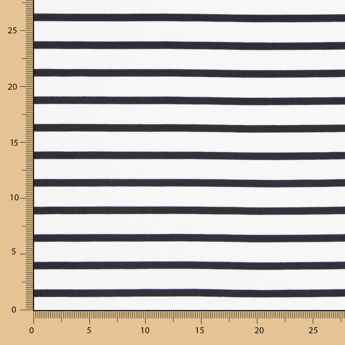 Tricot Viscose Rayures Noir - Ribes y Casals